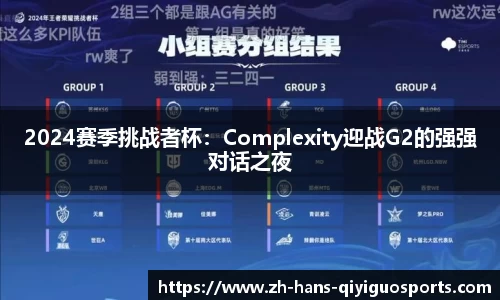 2024赛季挑战者杯：Complexity迎战G2的强强对话之夜